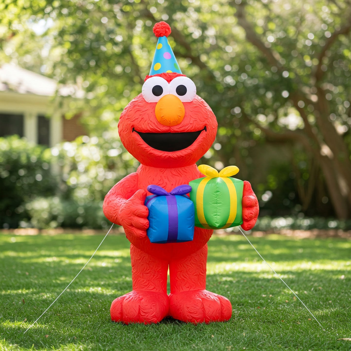Sesame Street Elmo 4 Foot Yard Inflatable Blow Up Birthday Party Gift
