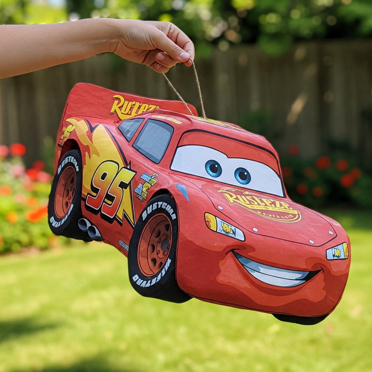 Disney Cars Lightning McQueen 24" Piñata with Stick & Blindfold Birthday Party Gift